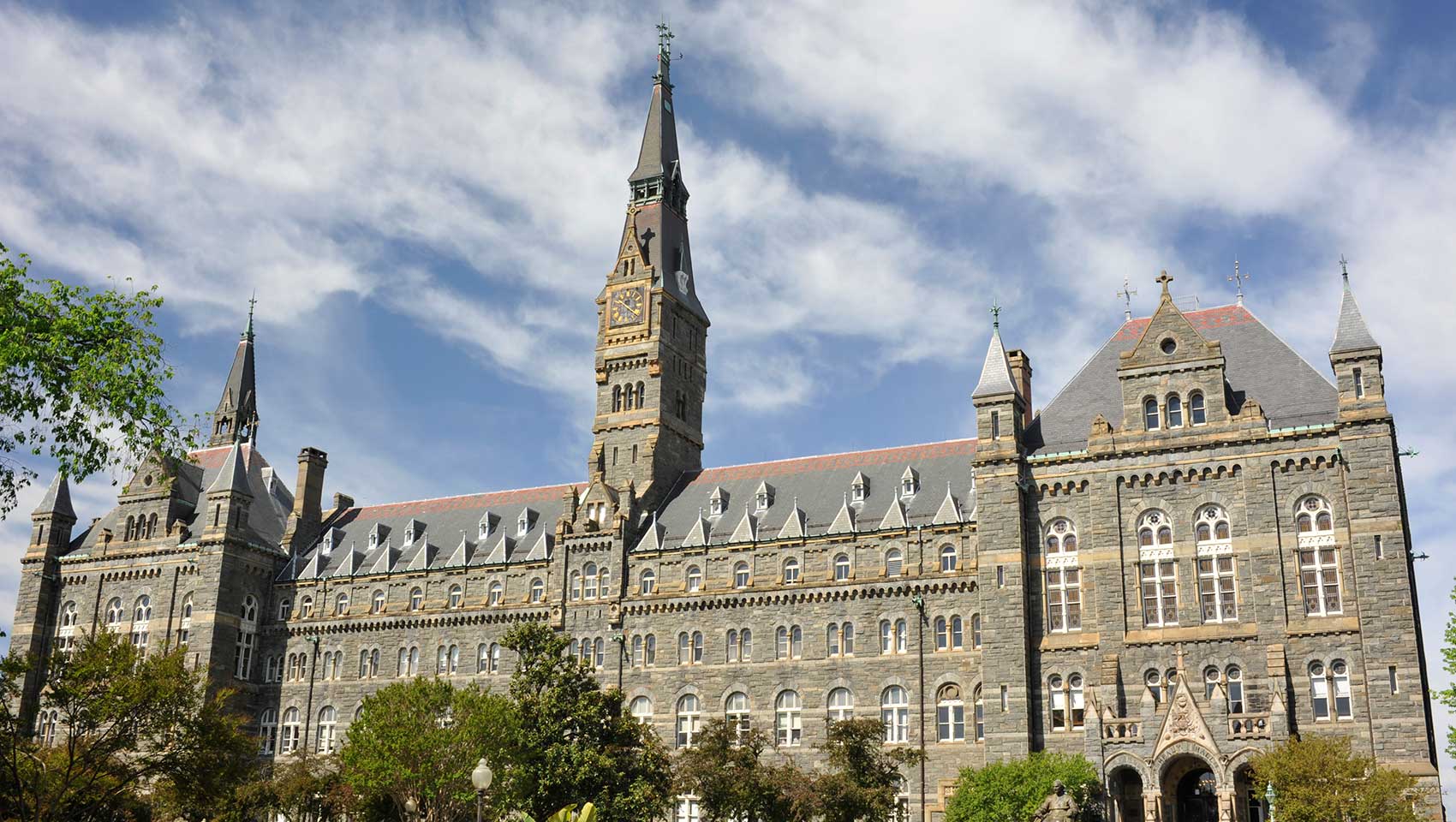 A Georgetown University campus building in Washington, DC
