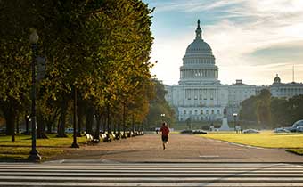 View of the national mall