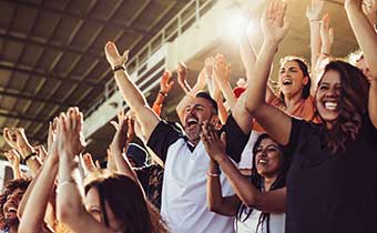 Sports Fans Cheering